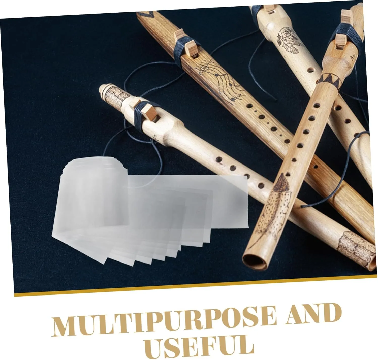 10 pcs Vertical Flute Storage Bag Durable Plastic Flute Case Protection for Musicians and Music Accessories