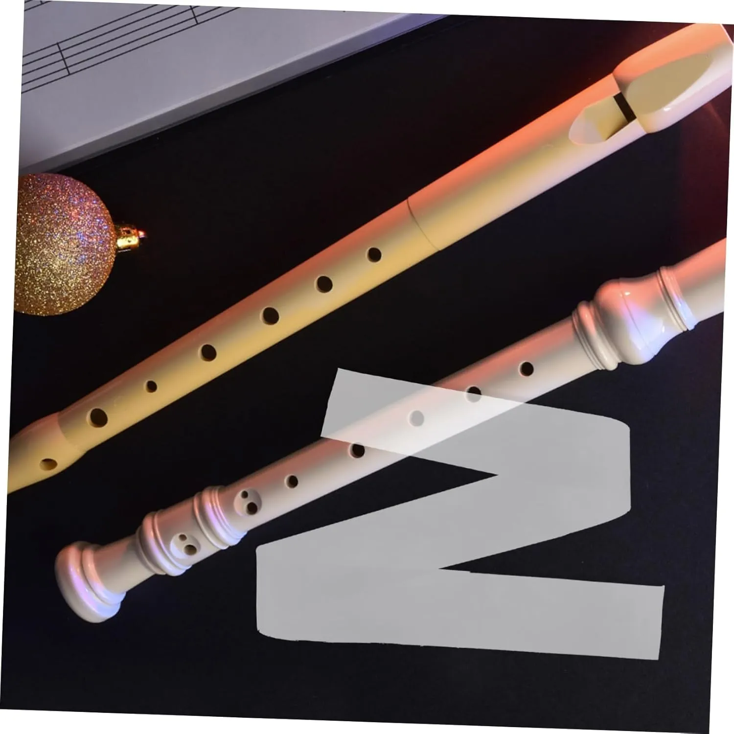 10 pcs Vertical Flute Storage Bag Durable Plastic Flute Case Protection for Musicians and Music Accessories