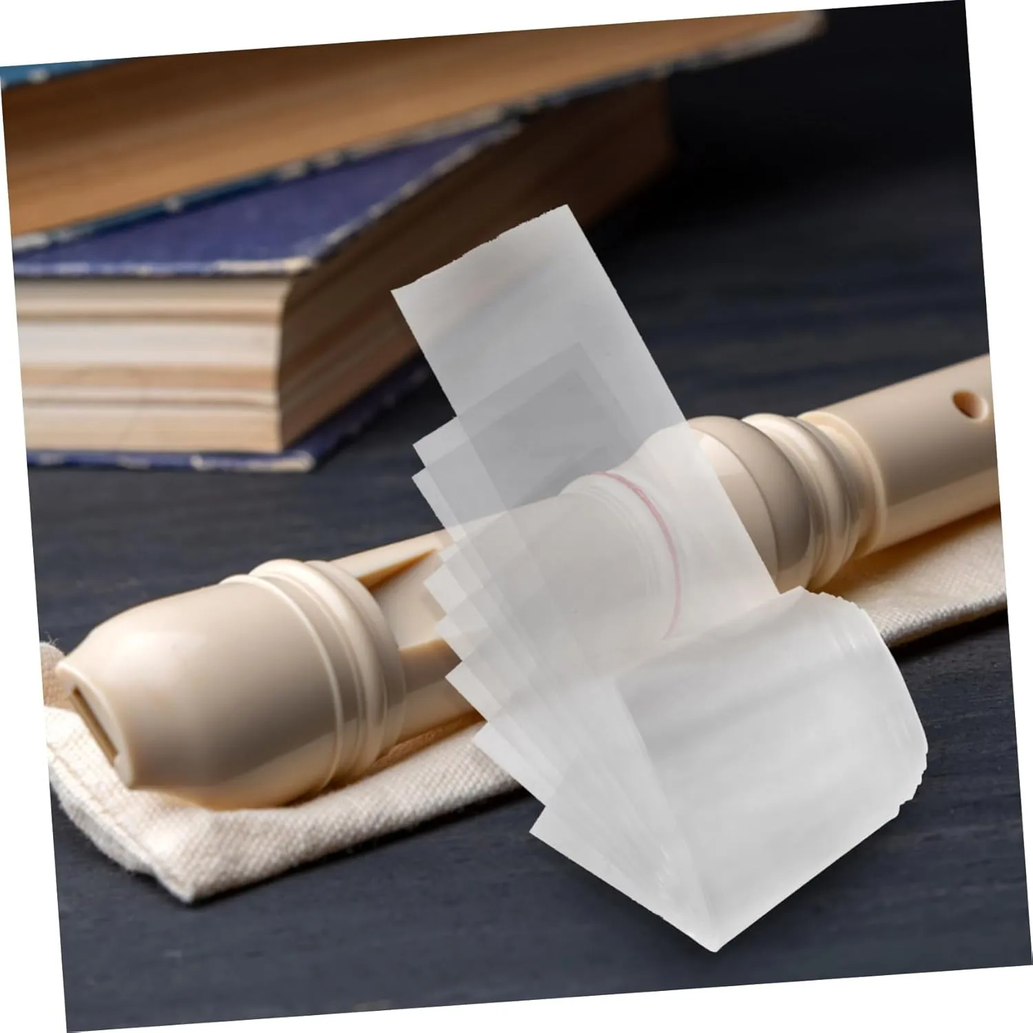 10 pcs Vertical Flute Storage Bag Durable Plastic Flute Case Protection for Musicians and Music Accessories