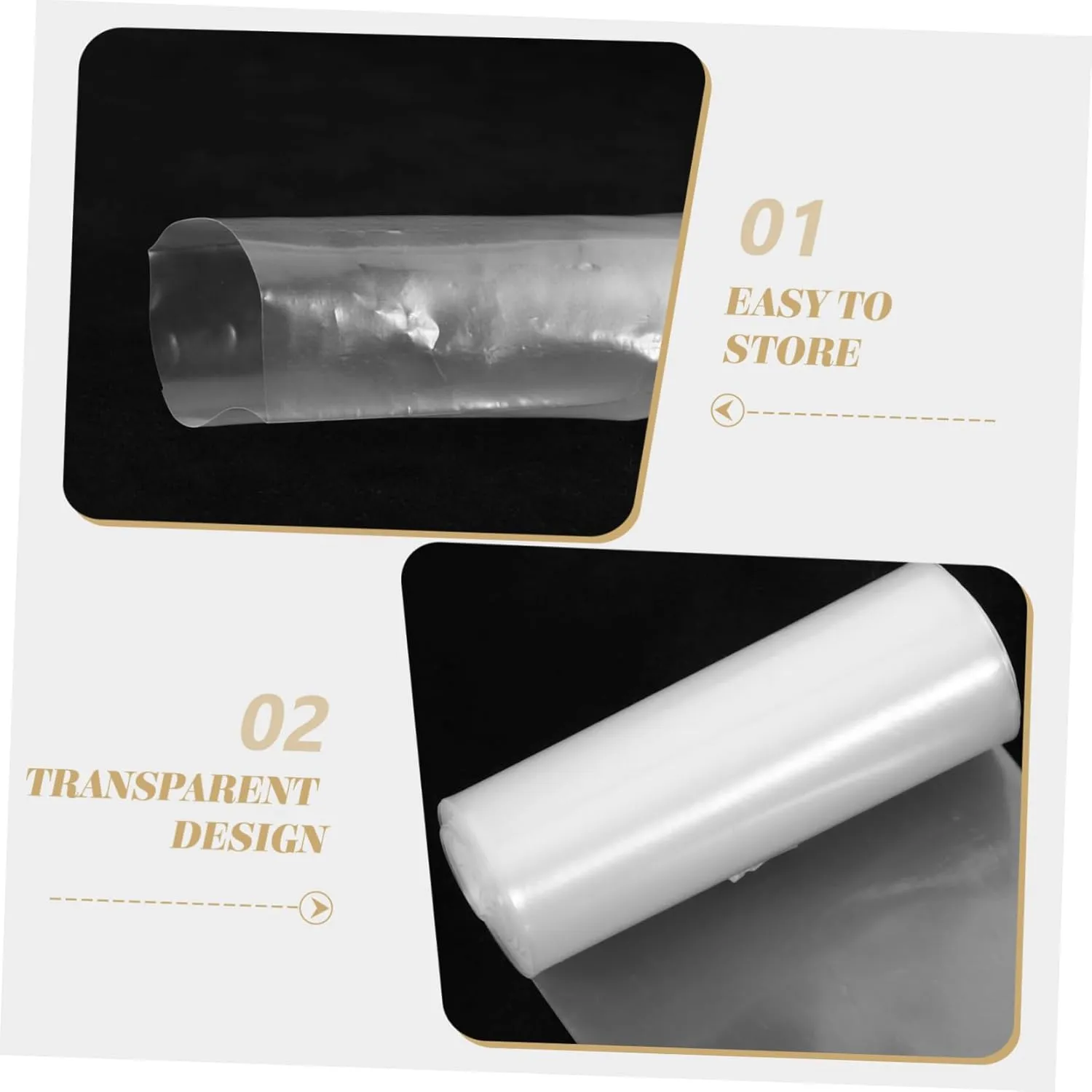 10 pcs Vertical Flute Storage Bag Durable Plastic Flute Case Protection for Musicians and Music Accessories