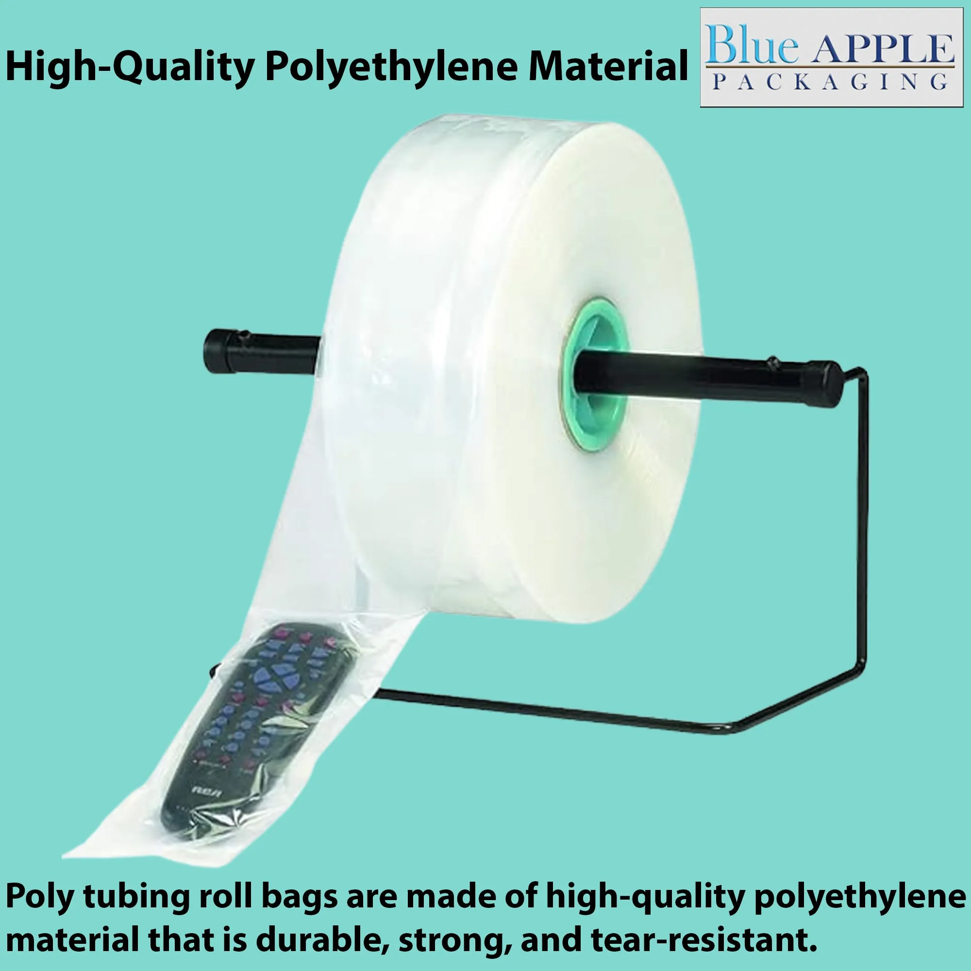 12 inch x 1075ft Poly Tubing Roll 4 Mil LDPE Low Density