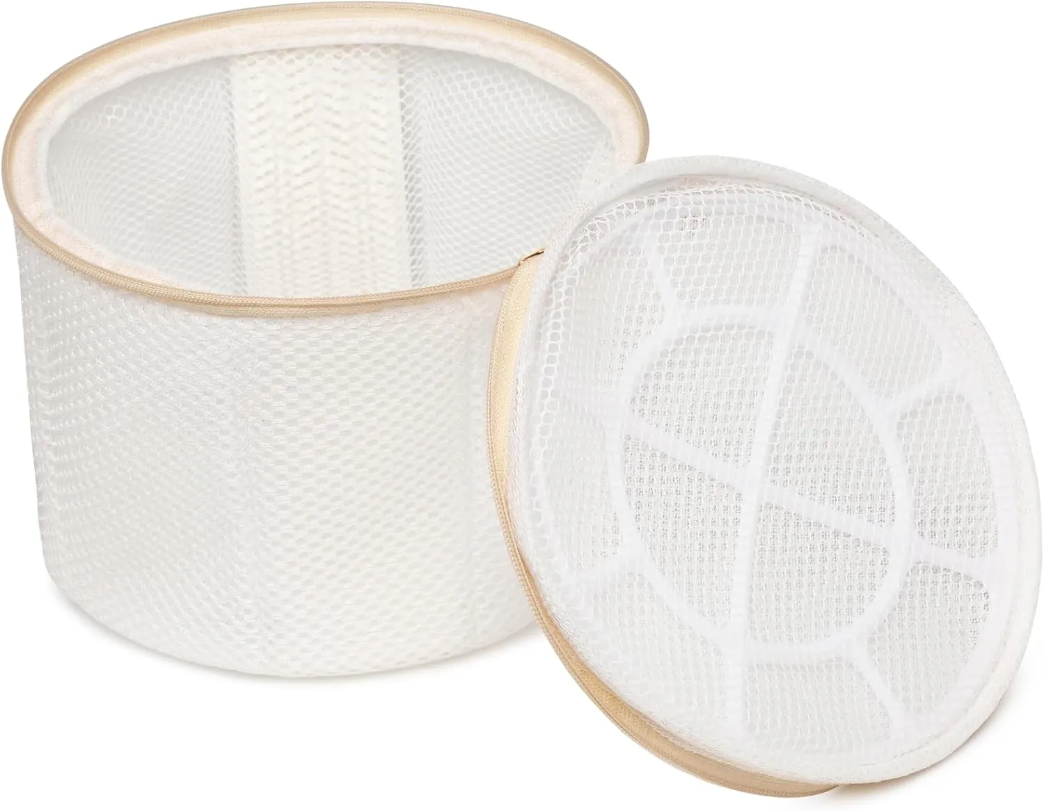 2 Pack Bra Laundry Bags for Washing Machine, Delicate Underwear Wash Bags with Anti-Deformation Structure & Fixed Friction Plates