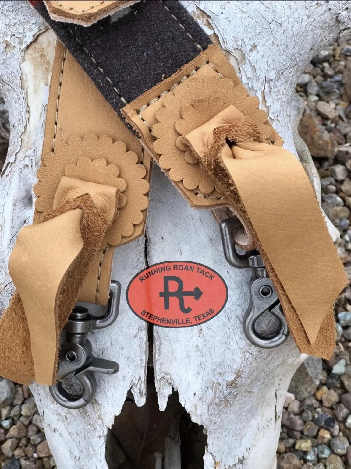 2" Wide Adjustable Buckskin Leather and Pacific Crest Wool Cross Body or Shoulder Strap for Handbag, Rope Can, Computer Bag, Camera Bag, etc