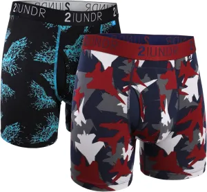 2UNDR Swing Shift 6" Boxer Brief 2-Pack