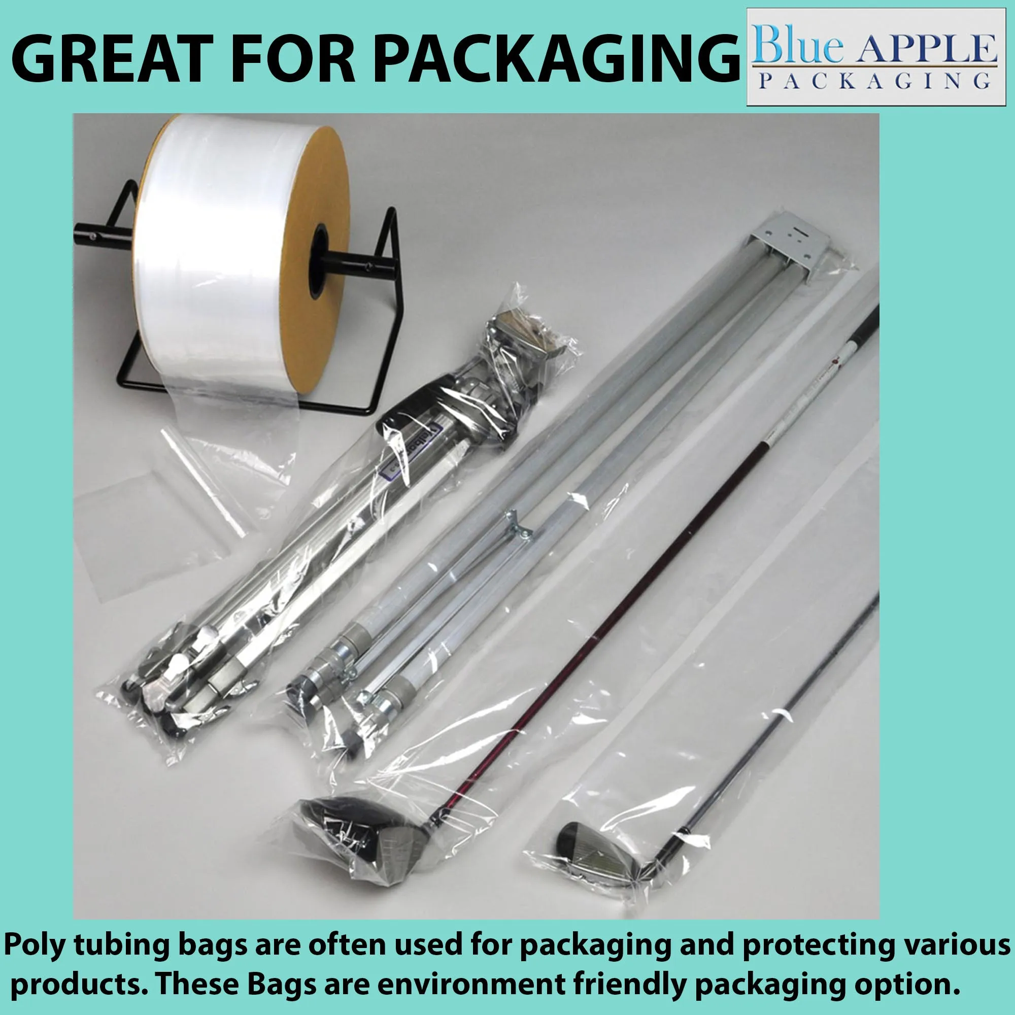 3 inch x 2900ft Poly Tubing Roll 1.5 Mil LDPE Low Density