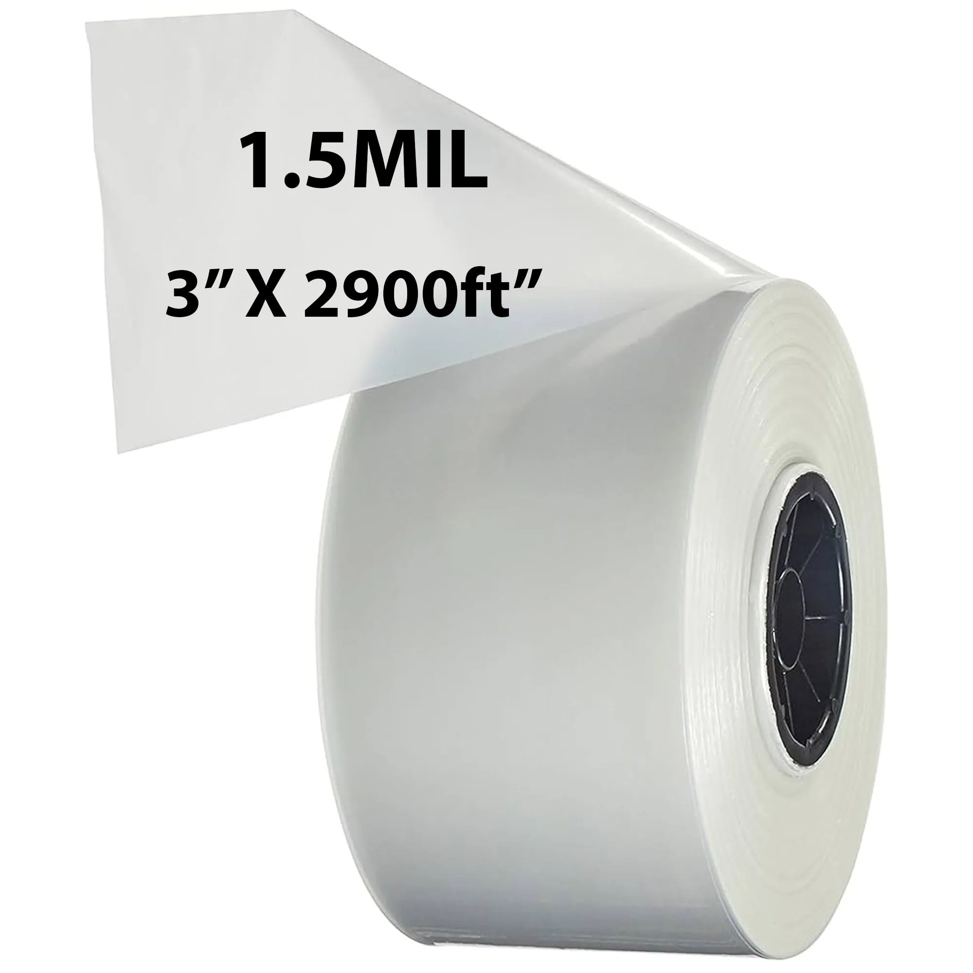 3 inch x 2900ft Poly Tubing Roll 1.5 Mil LDPE Low Density