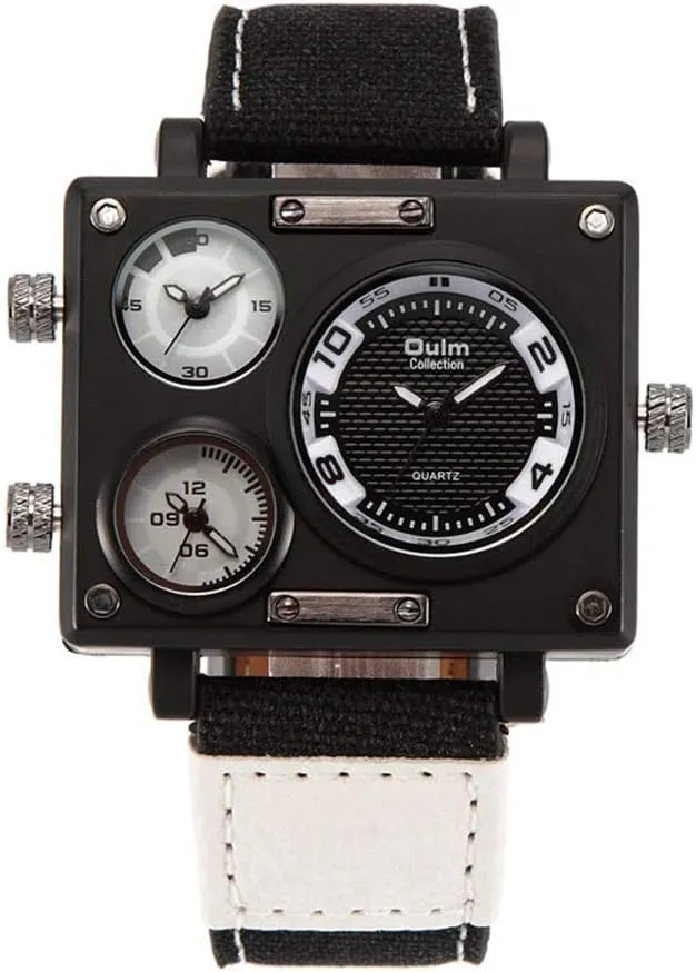 3595 Men's Watches Top Luxury Brand Unique Designer Fashion Leather Strap Japan Movt Quartz Watches