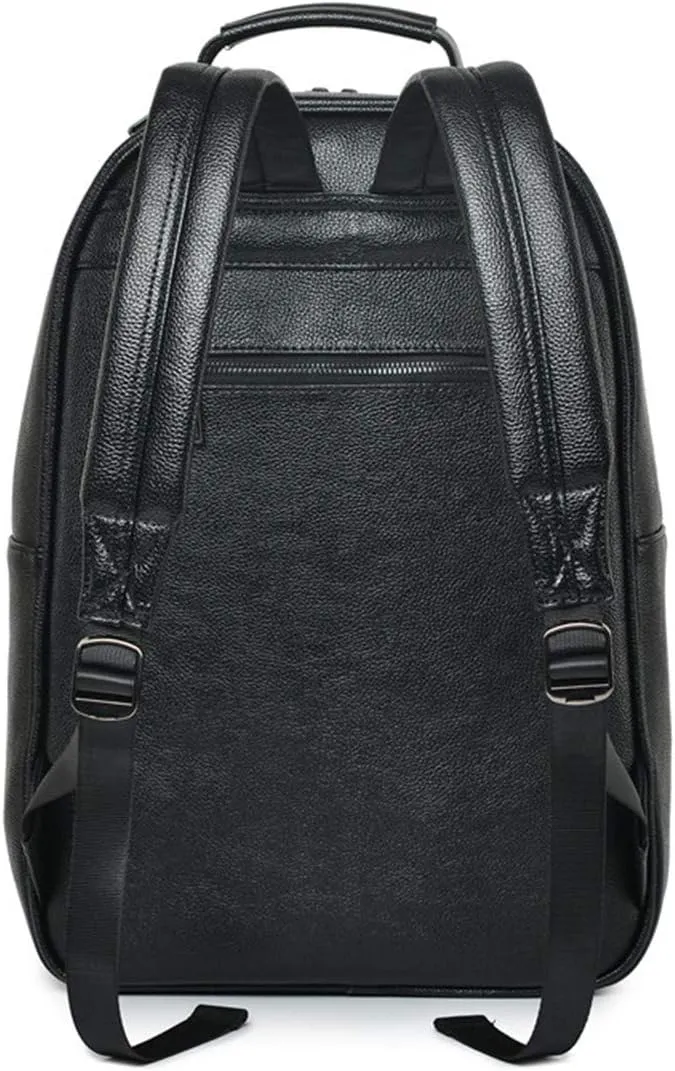 3D Lion Laptop Backpack Unique Designer PU Leather Fashion Travel Rivet Punk Backpack (Silver)