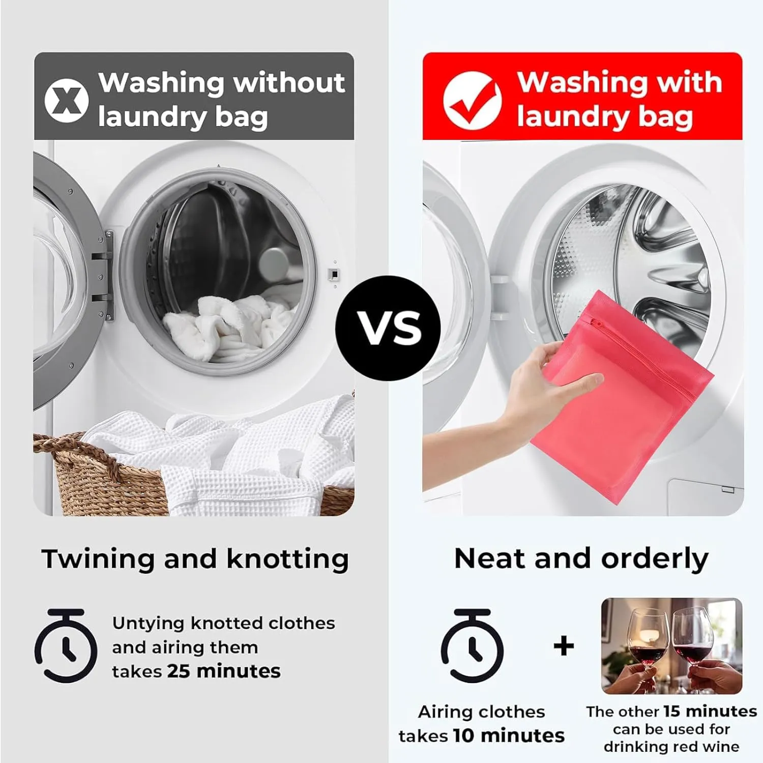 3Pcs Mesh Laundry Bags for Delicates with Premium Zipper, Travel Storage Organize Bag, Clothing Washing Bags for Laundry (GRAY, 6)