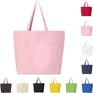 5 | 6 | 12 | 24 | 48 | 192 Heavy Cotton Canvas Tote Bag Jumbo 25L Reusable Grocery Bags