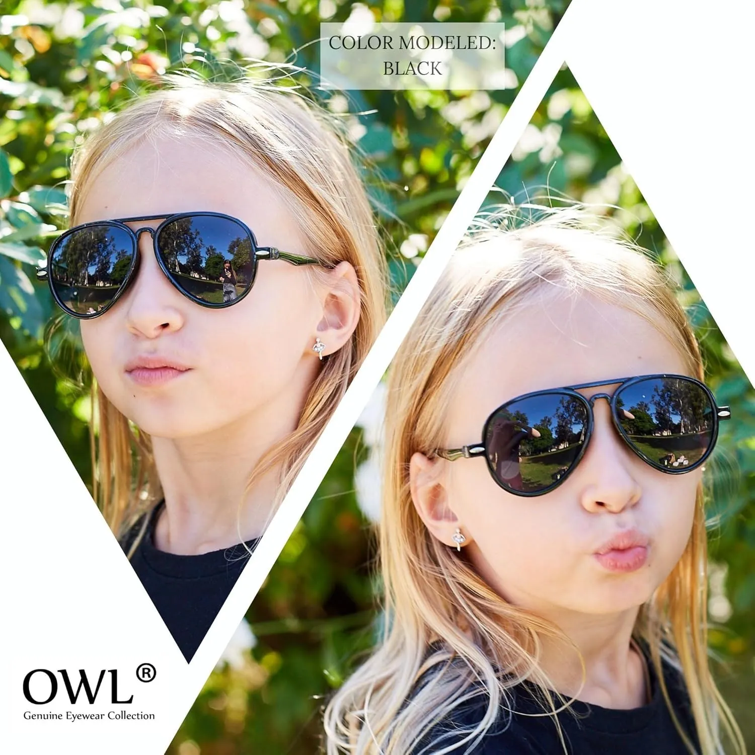 6 Pack Aviator Sunglasses Kids UV400 Protection Lens Plastic Toddler Aviators Bulk Sunglasses for Boys Girls