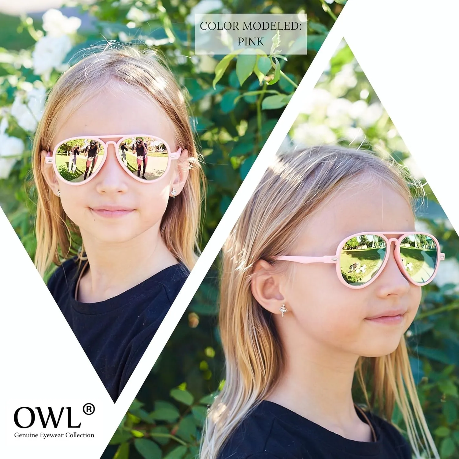 6 Pack Aviator Sunglasses Kids UV400 Protection Lens Plastic Toddler Aviators Bulk Sunglasses for Boys Girls