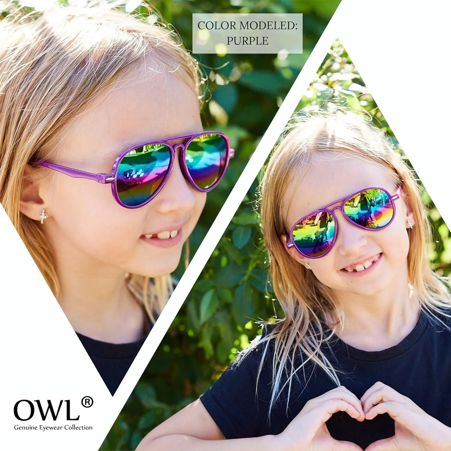 6 Pack Aviator Sunglasses Kids UV400 Protection Lens Plastic Toddler Aviators Bulk Sunglasses for Boys Girls