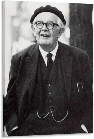 AAFACAI Psychologist Jean Piaget Vintage Portrait Art Poster (1) Canvas Poster Bedroom Decor Office Room Decor Gift Frame-style 24x36inch(60x90cm)