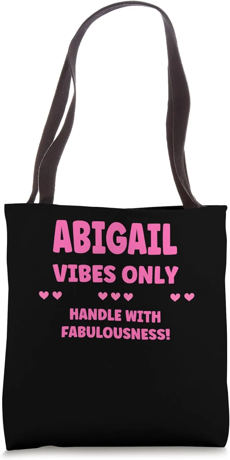 ABIGAIL Personalized Name Funny Cute Custom ABIGAIL Name Tote Bag