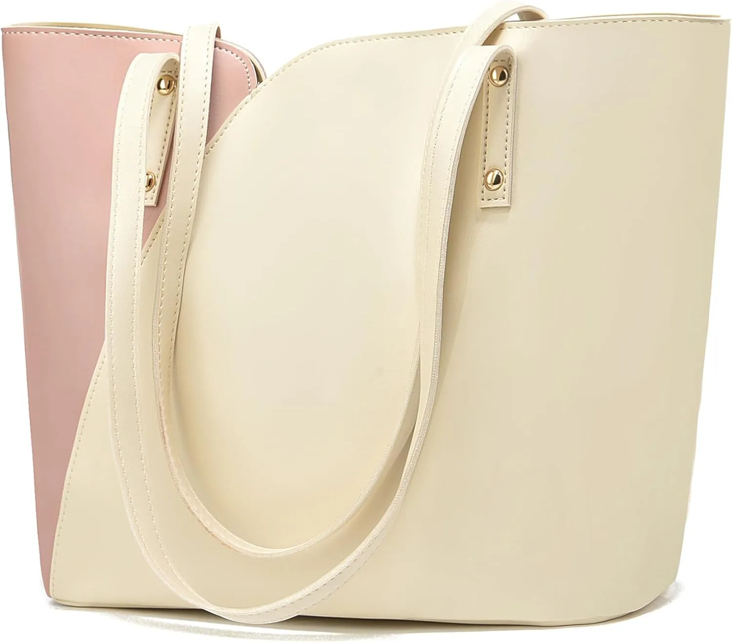 ALARION Tote Bag for Women Soft Faux Leather Shoulder Bag Ladies Zipper Tote Purses for Women Large Satchel Shoulder Handbag