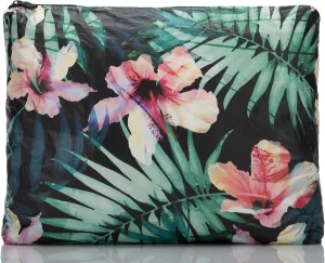 ALOHA Collection Max Pouch, Lightweight, Packable, & Splash-Proof - Durable, Washable, & Reusable Makeup Pouch for Cosmetics, Pool, Beach & Travel, Easy to Clean & Sustainable Material (14.5" x 11.5")