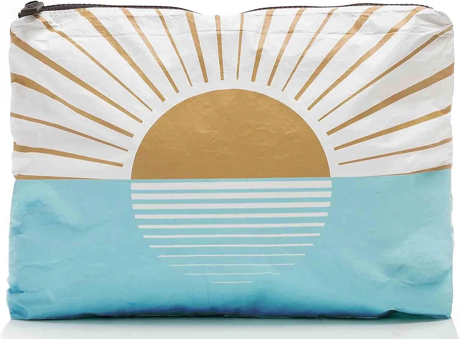 ALOHA Collection Mid Pouch, Lightweight, Packable, & Splash-Proof Pouch for Travel, Makeup, Toiletries, Organization, Gym, Pool & Beach. Easy to Clean Material. (11" x 8.5")