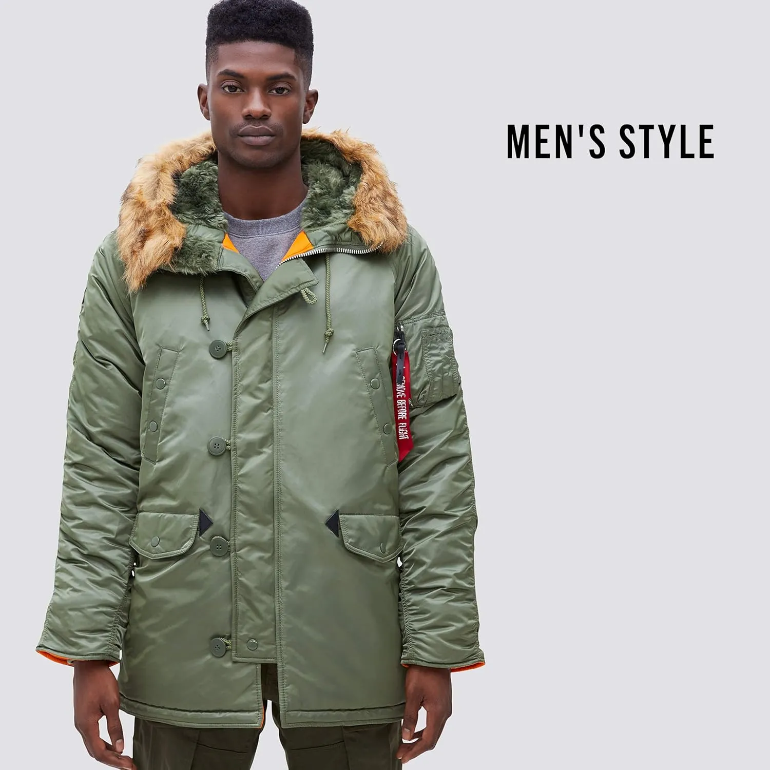 Alpha Industries Men's Slim Fit N-3b Parka