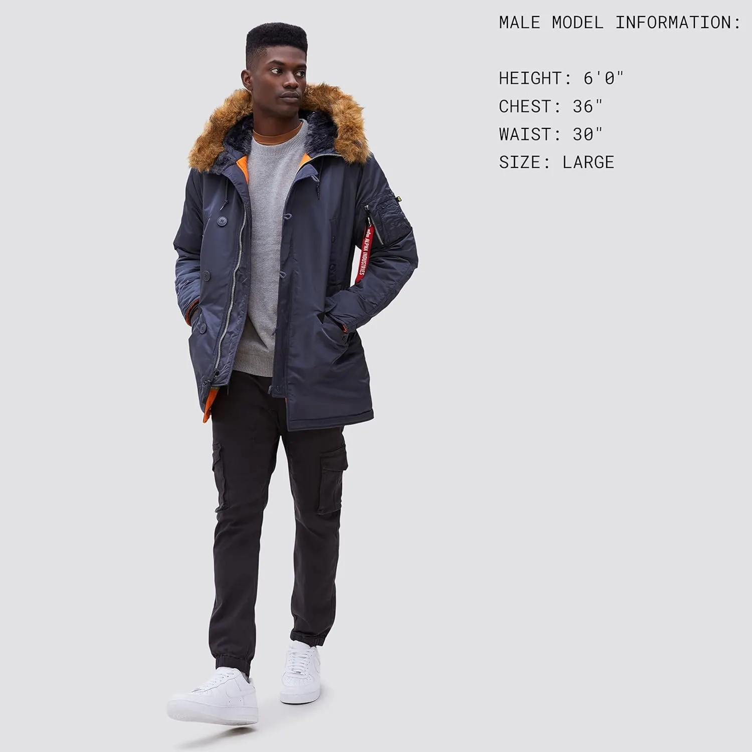 Alpha Industries Men's Slim Fit N-3b Parka