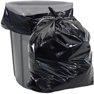 Aluf Plastics 33 Gallon Trash Bags - 1.5 MIL (eq) Black Heavy Duty Trash Can Liners - 33" x 39" - Pack of 100 - For Contractor, Industrial, Commercial, & Outdoor