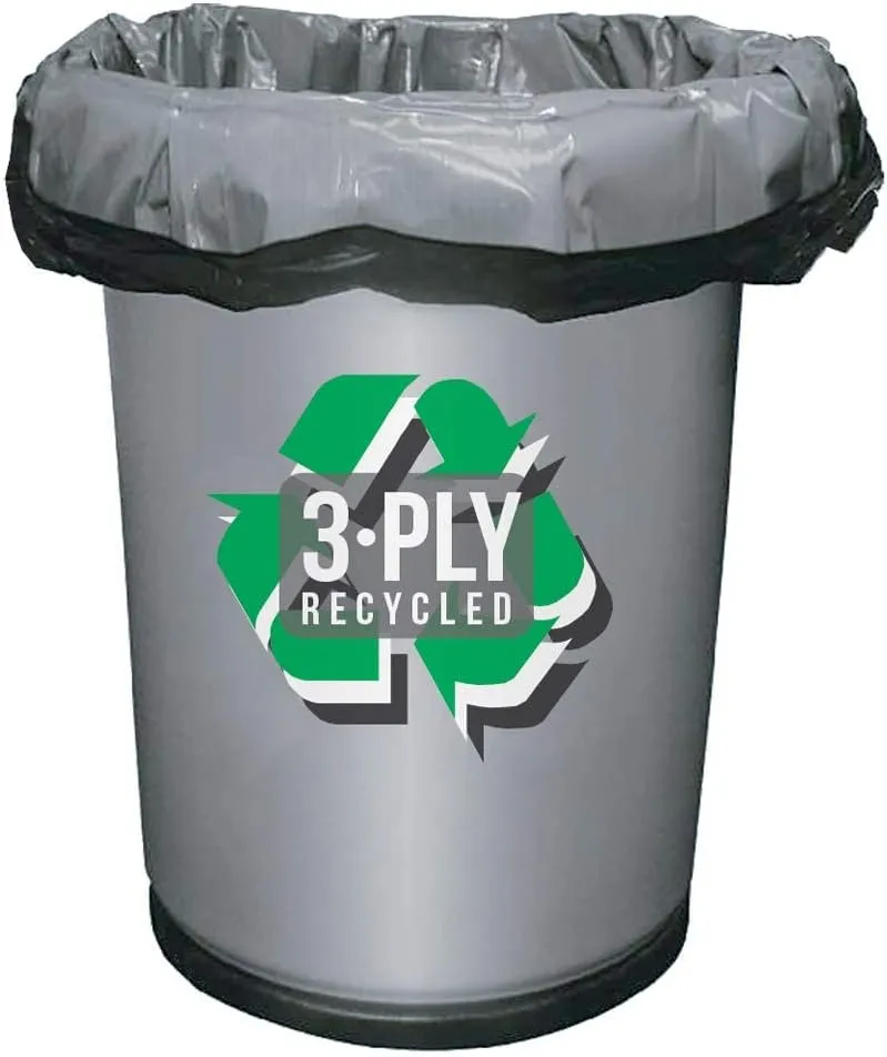 Aluf Plastics 33 Gallon Trash Bags - 1.5 MIL (eq) Black Heavy Duty Trash Can Liners - 33" x 39" - Pack of 100 - For Contractor, Industrial, Commercial, & Outdoor