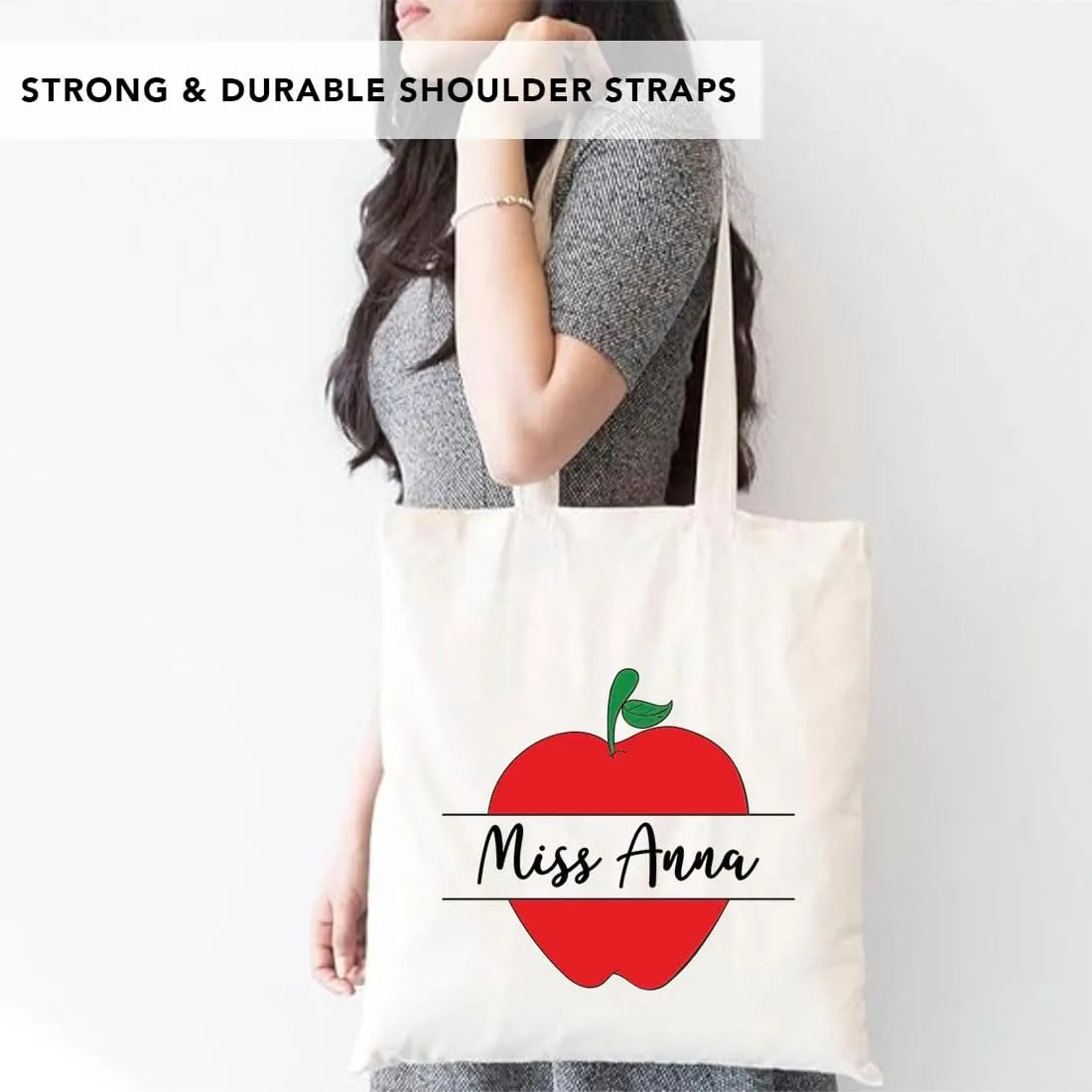 Andaz Press 15" x 15.75" Tote Bags - Best Teacher Gifts for Women