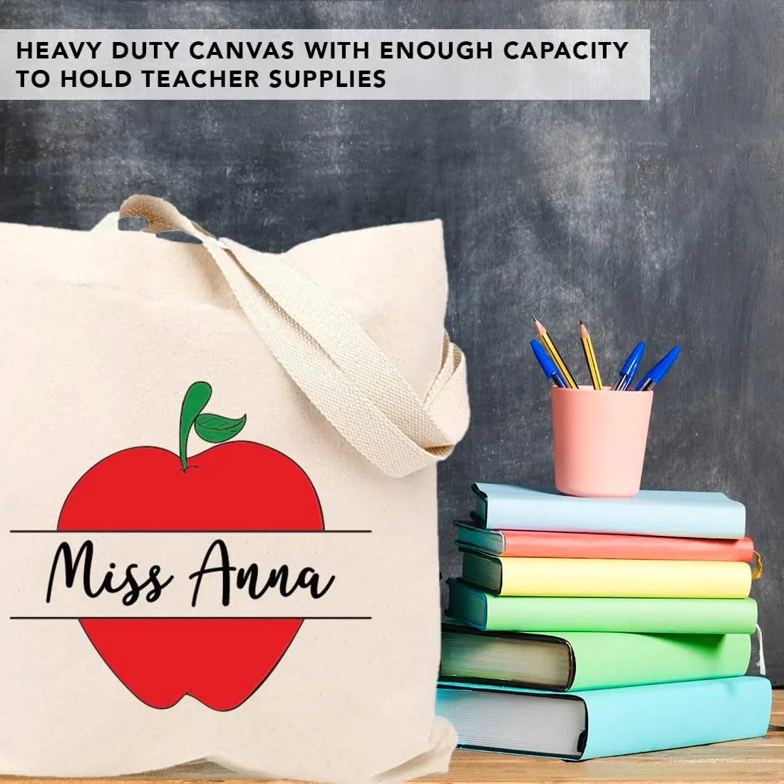 Andaz Press 15" x 15.75" Tote Bags - Best Teacher Gifts for Women