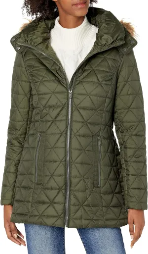 Andrew Marc Women's Cypress Quilted Polyfill Puffer Coat