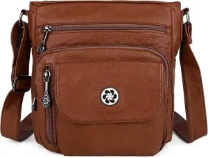 Angel Kiss Crossbody Bags Faux Vegan Leather Shoulder Bags for Women Small Handbag with Adjustable Strap
