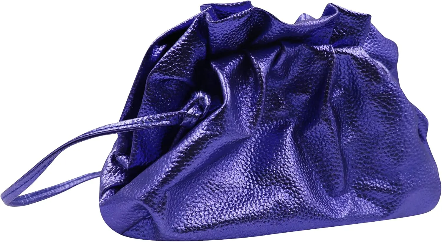 ANKOMINA Women Cloud-Shaped Dumpling Bag Fashion Ruched Crossbody Bag Cell Phone Clutch Purse Clip Shoulder Handbag