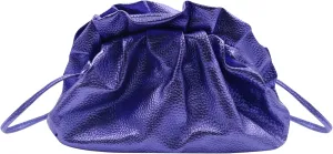 ANKOMINA Women Cloud-Shaped Dumpling Bag Fashion Ruched Crossbody Bag Cell Phone Clutch Purse Clip Shoulder Handbag