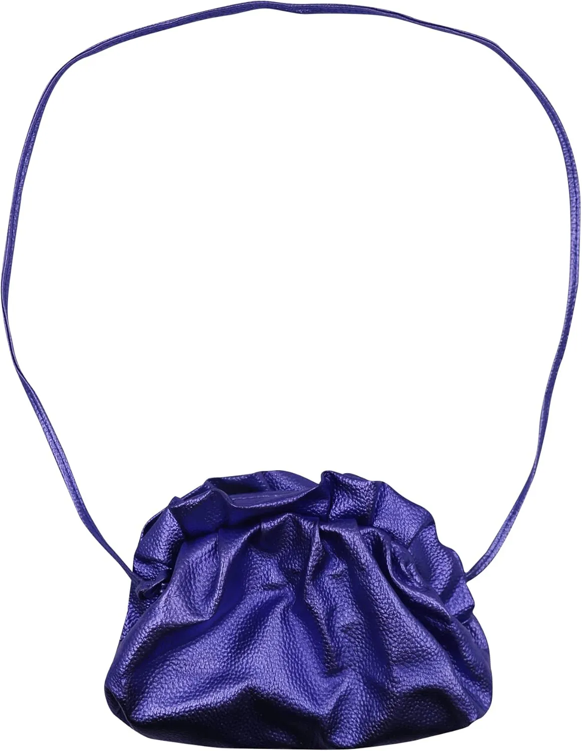 ANKOMINA Women Cloud-Shaped Dumpling Bag Fashion Ruched Crossbody Bag Cell Phone Clutch Purse Clip Shoulder Handbag