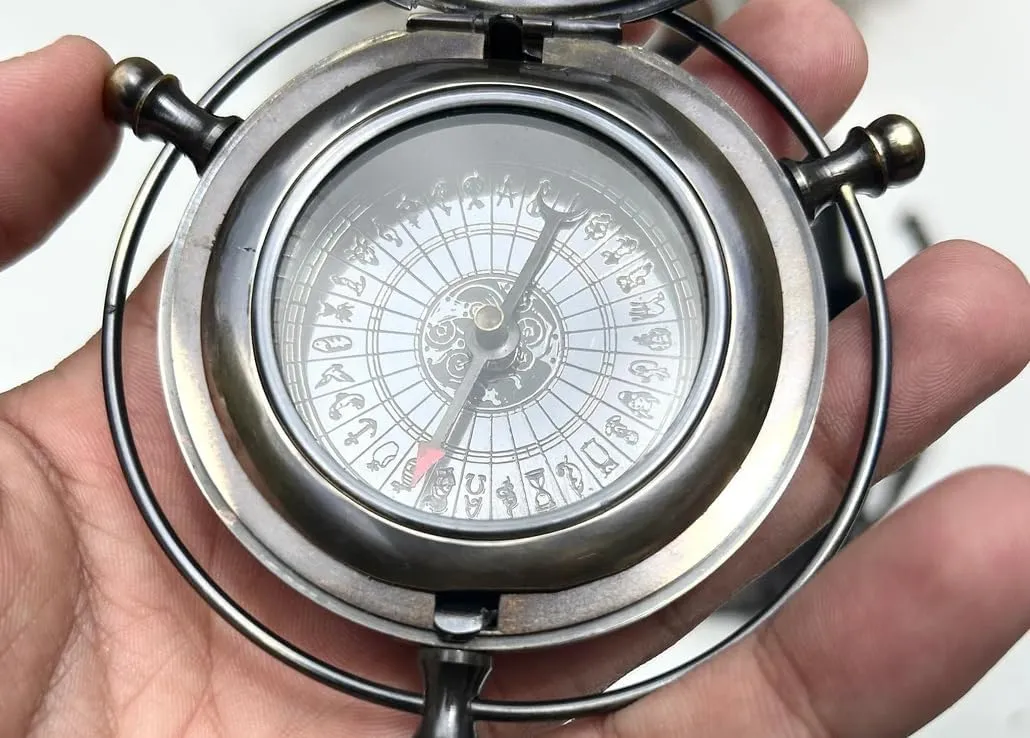 Antique Brass Compass Unique Design His Dark Materials Compass