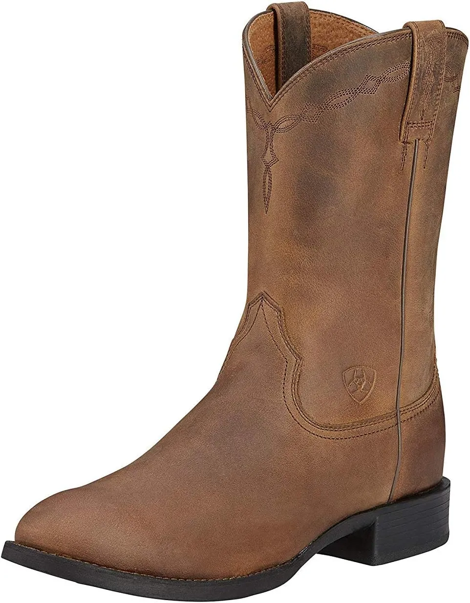 Ariat Heritage Roper Western Boots- Men’s Traditional Leather Country Boot