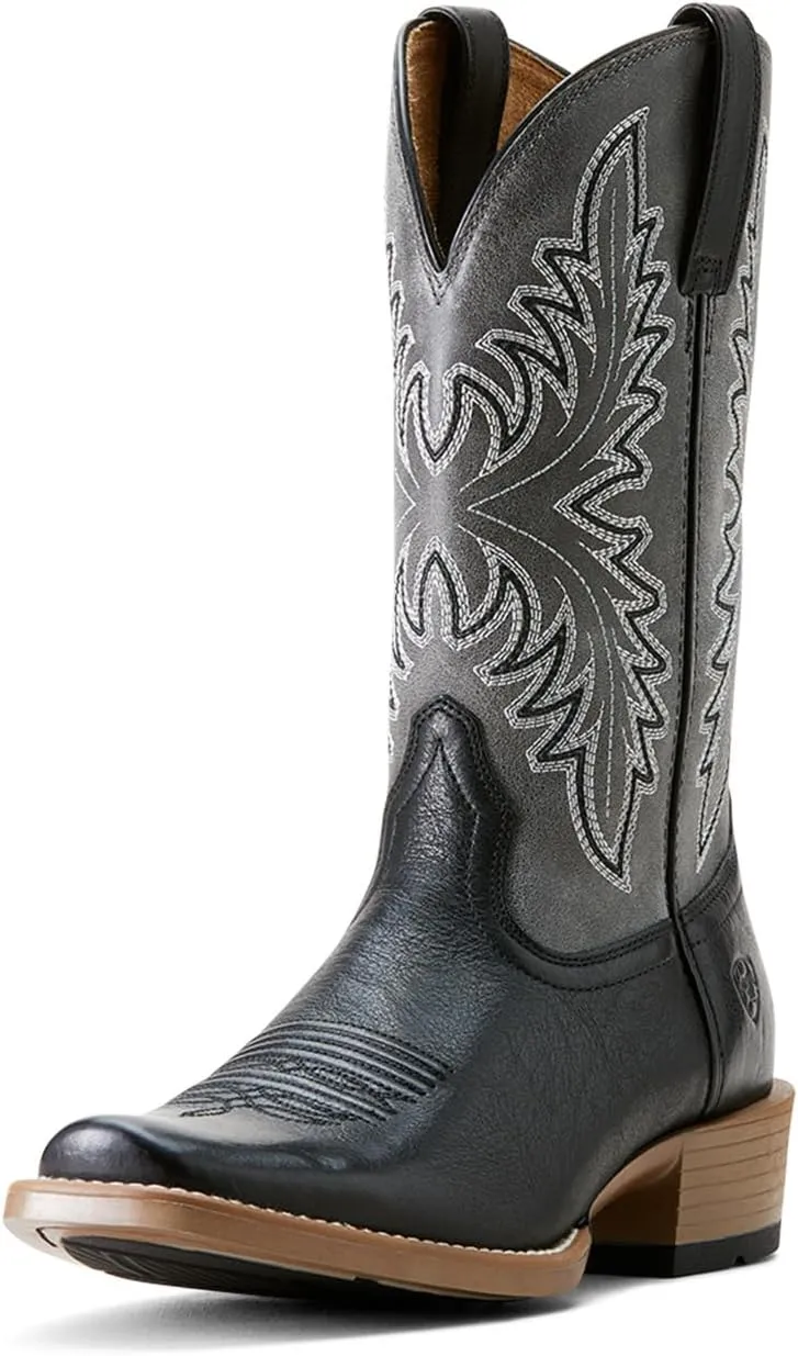 ARIAT Men`s Renegade Black Night 12In Titanium Top Cowboy Boot
