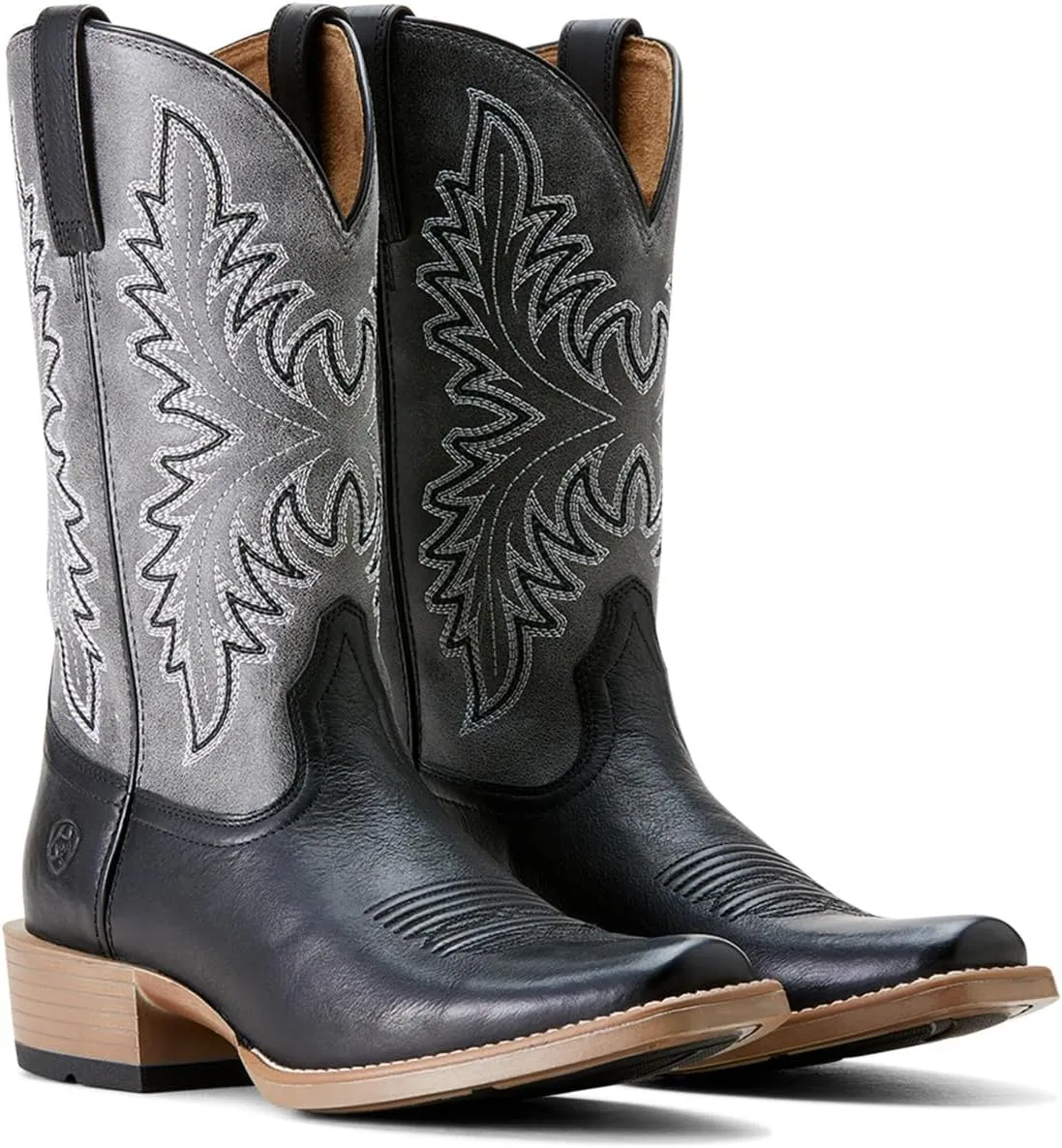 ARIAT Men`s Renegade Black Night 12In Titanium Top Cowboy Boot