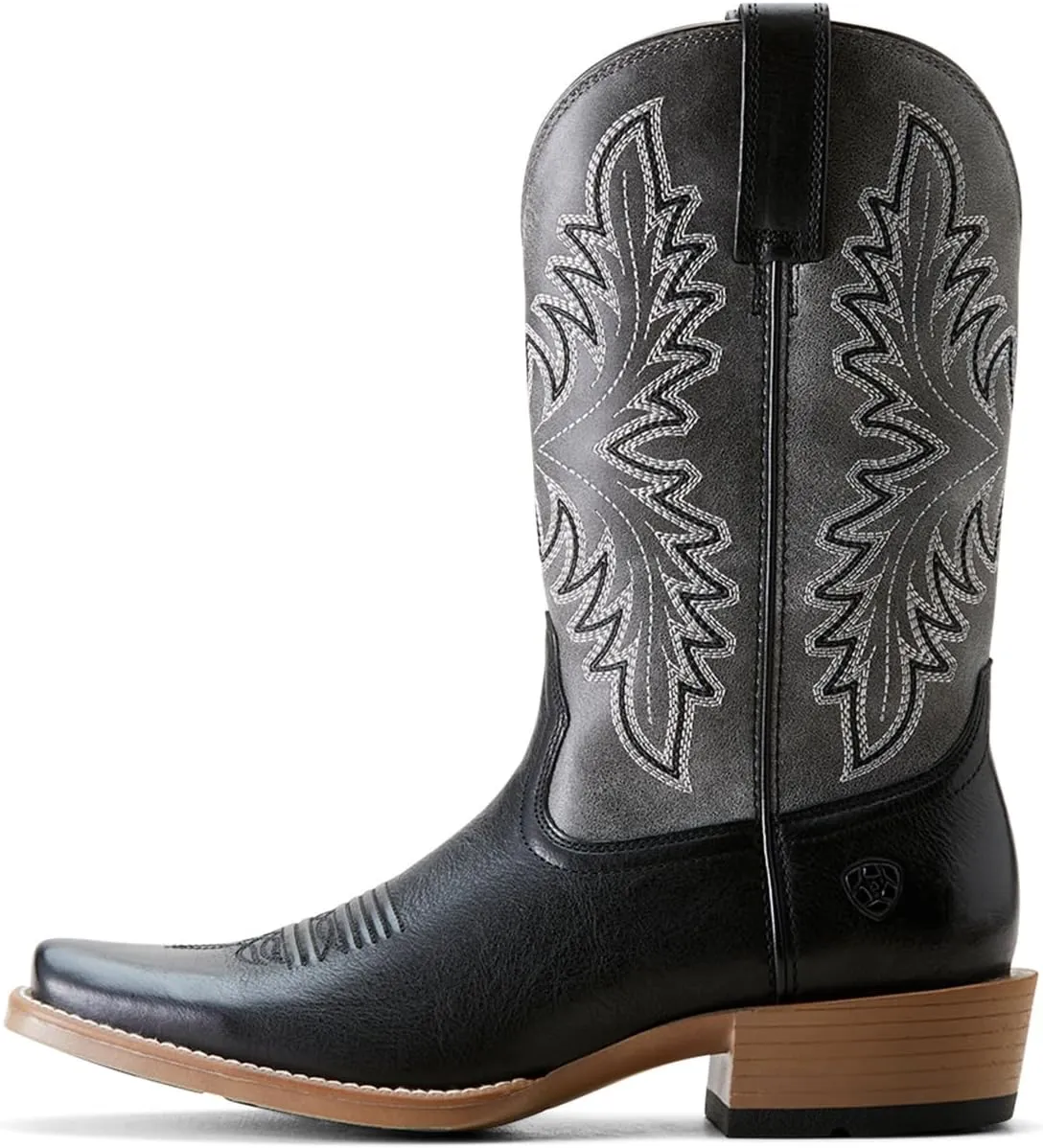 ARIAT Men`s Renegade Black Night 12In Titanium Top Cowboy Boot