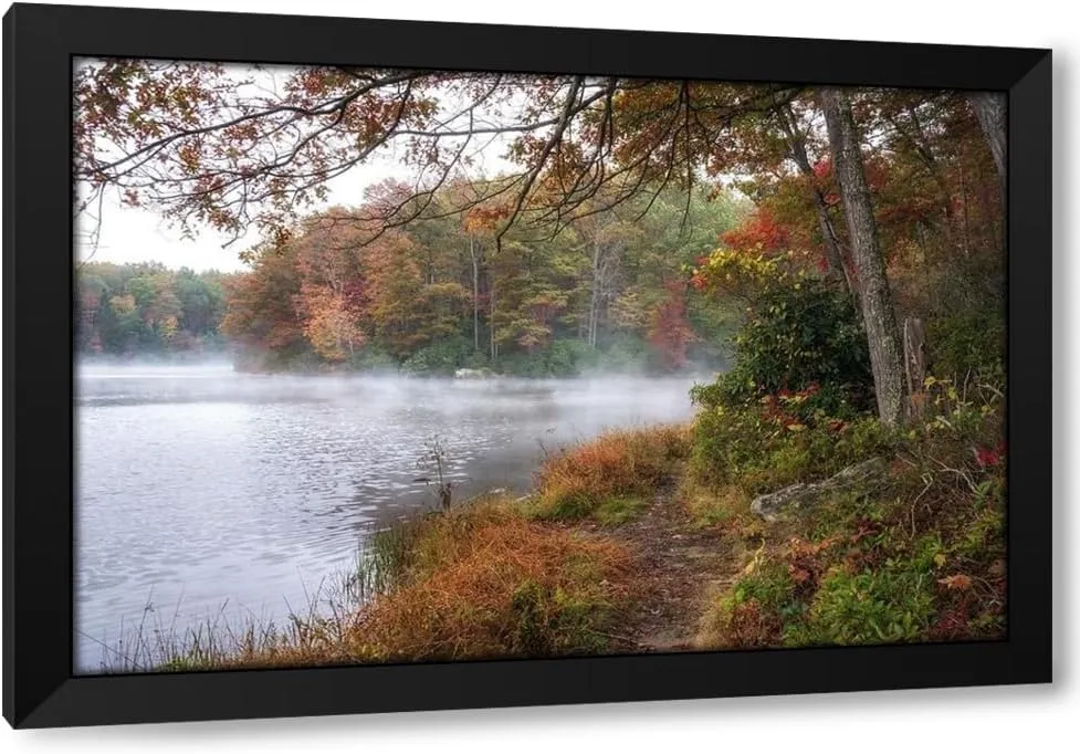 ArtDirect Lake Walk II Custom Framed Art Print Giclee Print or Canvas Options with Various Sizes and Customization by Head, Danny