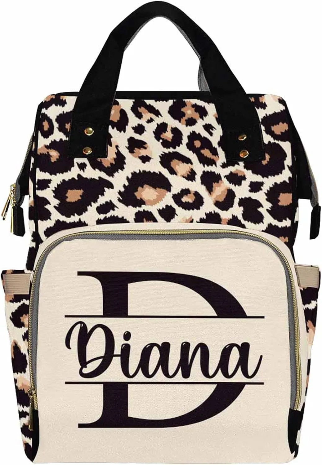 Artsadd Personalized Diaper Bag with Name - Custom Name Backpack for Kids Boys Girls School Bag - Personalized Monogrammed Travel Backpack Daypack Handbag Shoulder Bag for Unisex Hiking Camping Work
