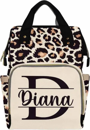 Artsadd Personalized Diaper Bag with Name - Custom Name Backpack for Kids Boys Girls School Bag - Personalized Monogrammed Travel Backpack Daypack Handbag Shoulder Bag for Unisex Hiking Camping Work
