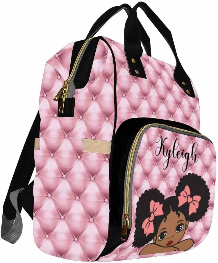 Artsadd Personalized Diaper Bag with Name - Custom Name Backpack for Kids Boys Girls School Bag - Personalized Monogrammed Travel Backpack Daypack Handbag Shoulder Bag for Unisex Hiking Camping Work