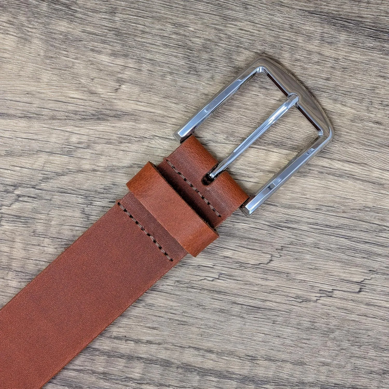 Ashford Ridge Made in England 40mm Full Grain Leather Belt with Classic Buckle