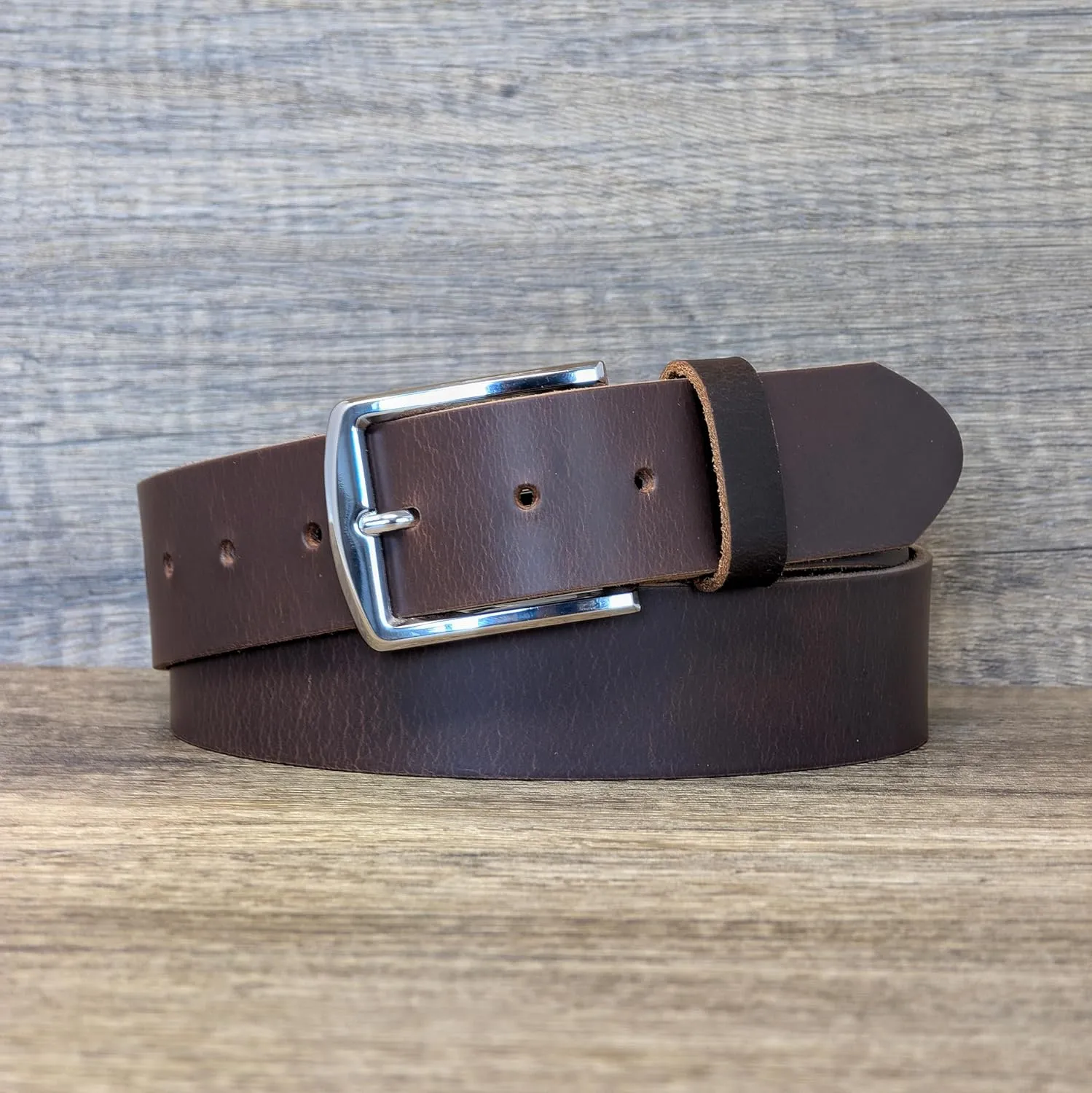 Ashford Ridge Made in England 40mm Full Grain Leather Belt with Classic Buckle