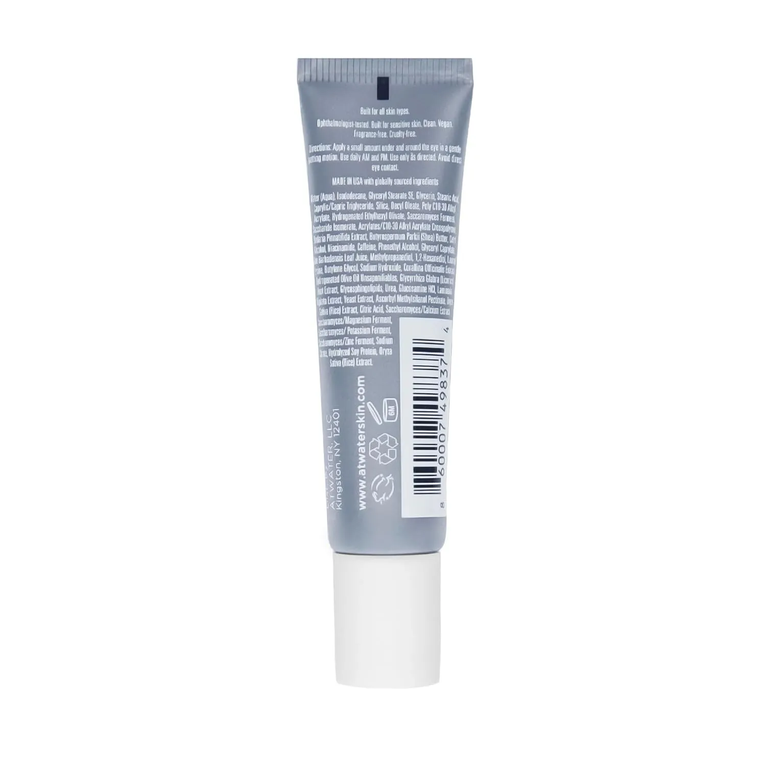 ATWATER Men's Eye Cream - Eye Bag Treatment for Men - Skin Care Designed to reduce Dark Circles, Under Eye Bags, Puffiness and Anti-Aging Formula - Moisturizer for Fine Lines and Wrinkles - 0.5 oz