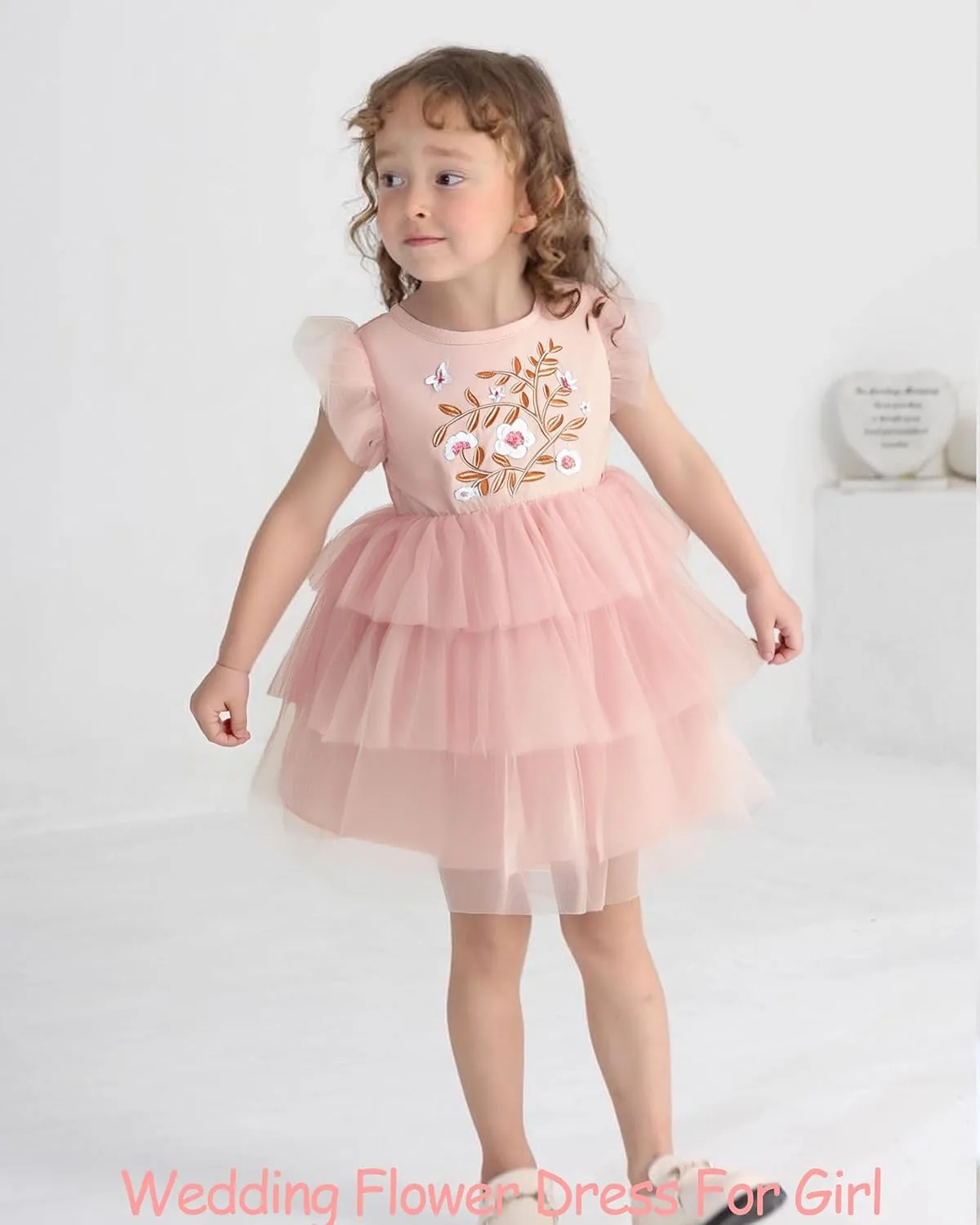 Baby Girl Dress Infant Summer Outfits Toddler Sleeveless Tulle Dress Wedding Flower Birthday Dresses for Girls