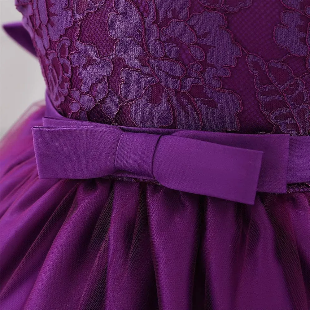 Baby Girl Lace Tutu Dress Infant Toddler Wedding Flower Girl Dress First Birthday Formal Pageant Christening Dresses