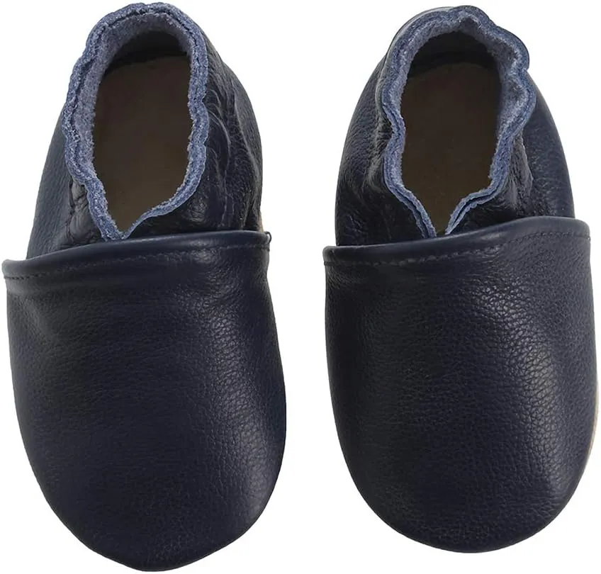 Baby Moccasins Soft Leather Toddler First Walker Shoes
