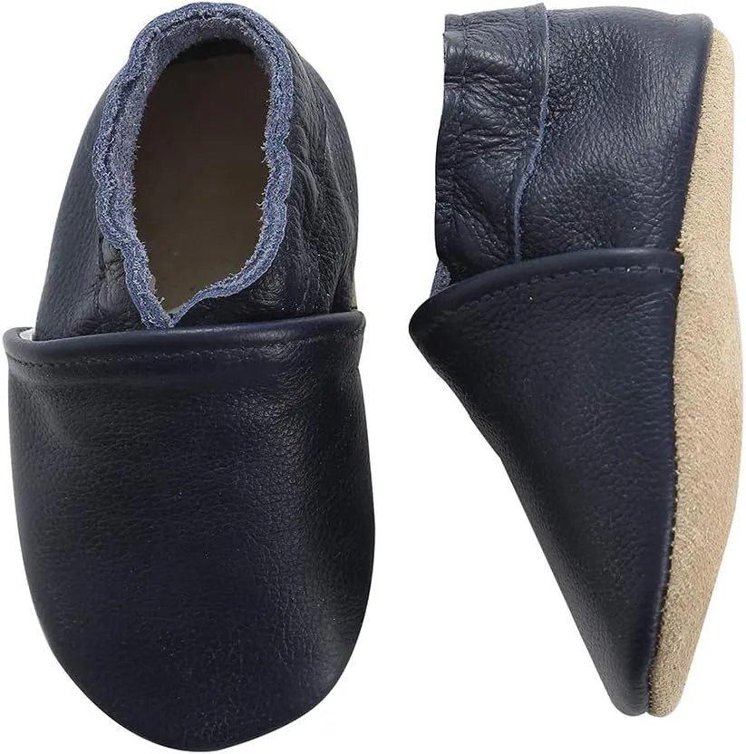Baby Moccasins Soft Leather Toddler First Walker Shoes