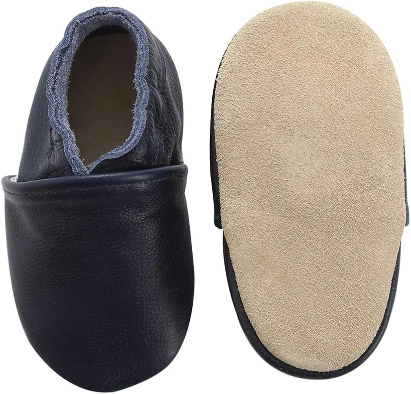 Baby Moccasins Soft Leather Toddler First Walker Shoes